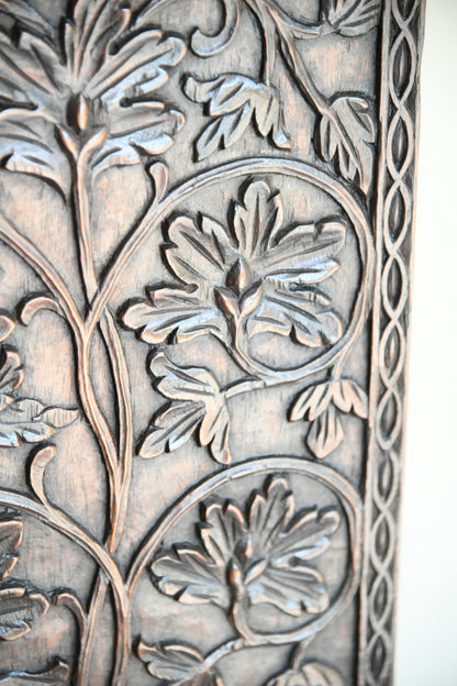 Indian Carved Rosewood Side Cabinet