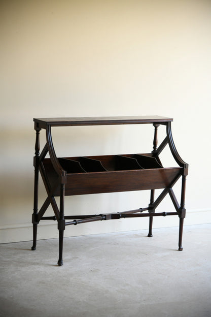 Late 19th Century Mahogany Book Trough Stand