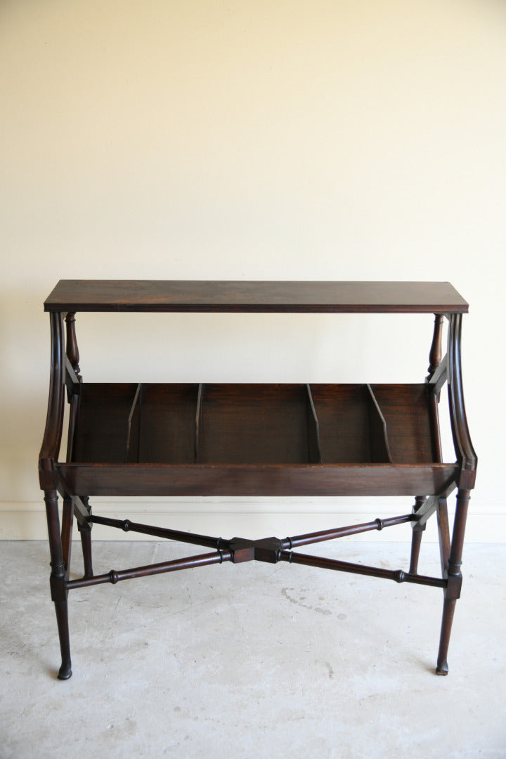 Late 19th Century Mahogany Book Trough Stand