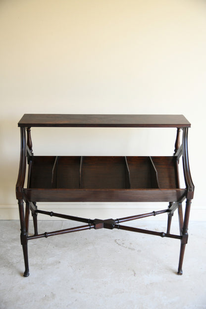 Late 19th Century Mahogany Book Trough Stand