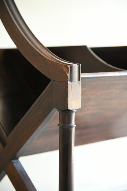 Late 19th Century Mahogany Book Trough Stand