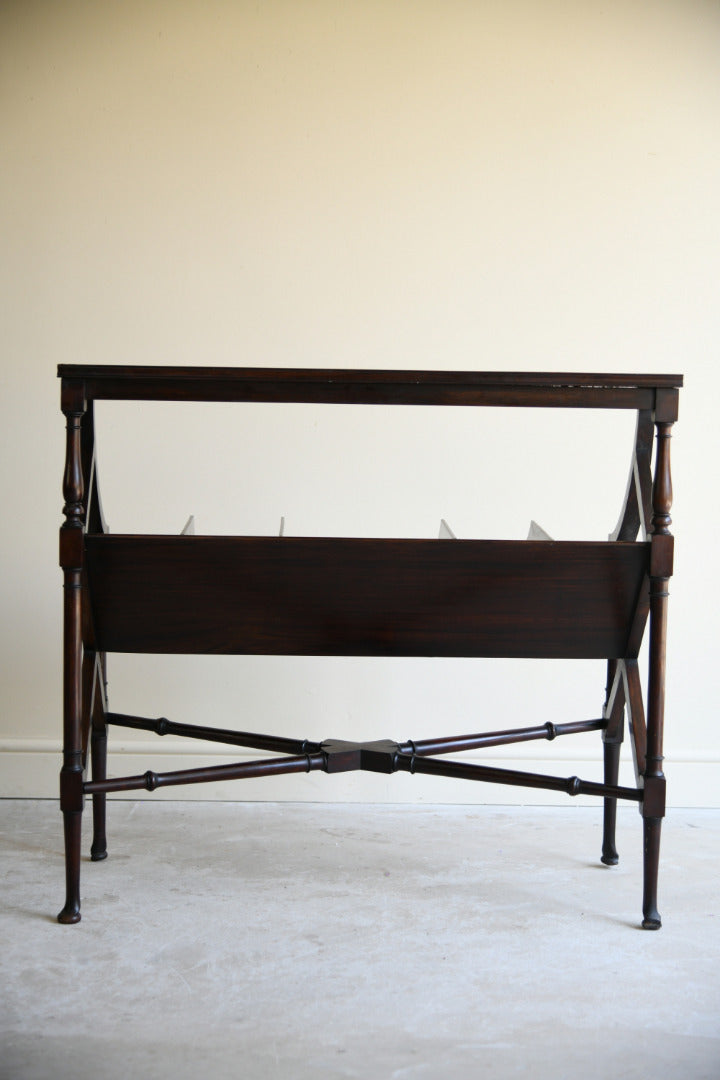 Late 19th Century Mahogany Book Trough Stand