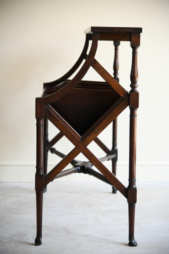 Late 19th Century Mahogany Book Trough Stand