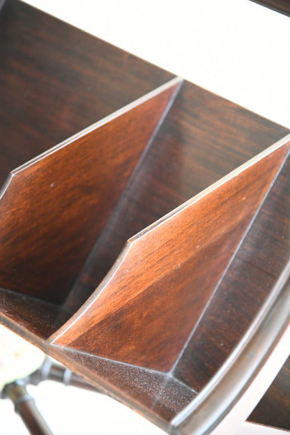 Late 19th Century Mahogany Book Trough Stand
