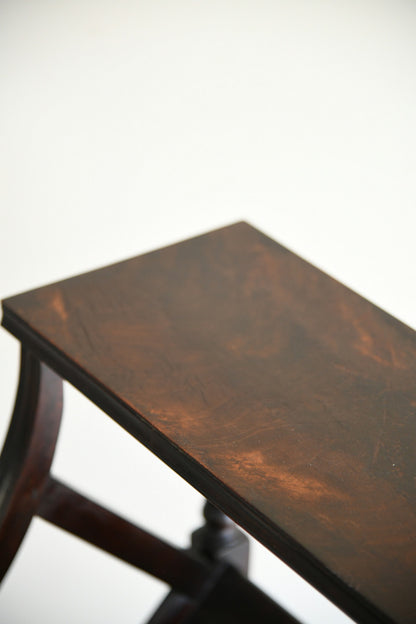 Late 19th Century Mahogany Book Trough Stand