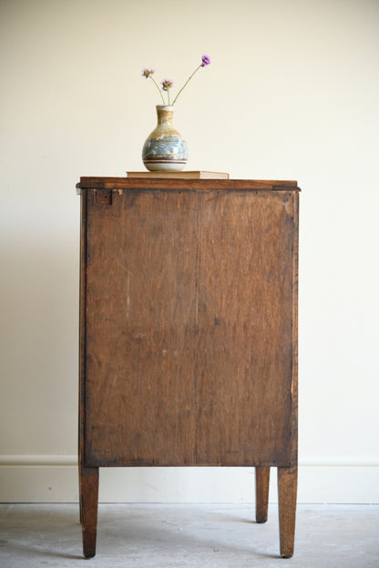 Antique Oak Bedside Chest of Three Drawers