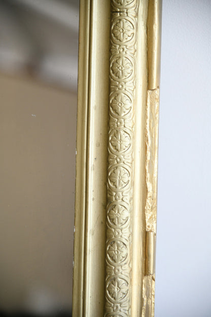 Antique French Louis Philippe Mirror Gold Giltwood Frame