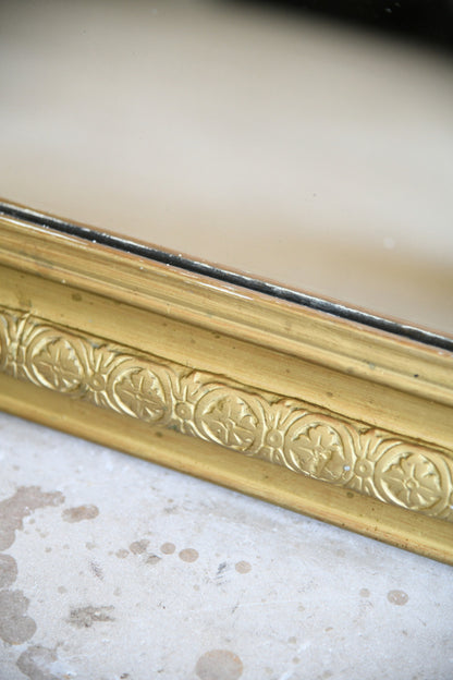 Antique French Louis Philippe Mirror Gold Giltwood Frame