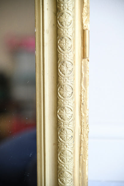 Antique French Louis Philippe Mirror Gold Giltwood Frame