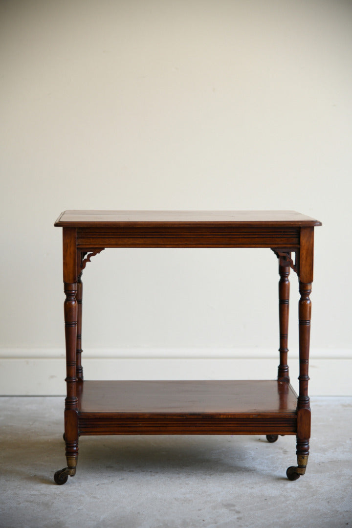 Aesthetic Movement Mahogany Two Tier Occasional Table