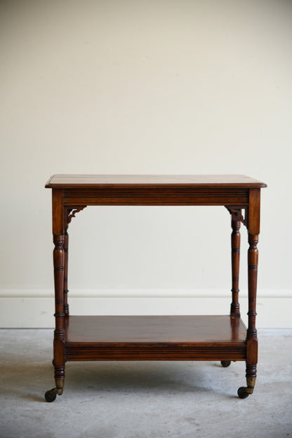 Aesthetic Movement Mahogany Two Tier Occasional Table