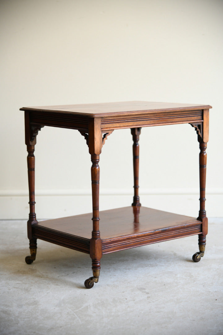 Aesthetic Movement Mahogany Two Tier Occasional Table