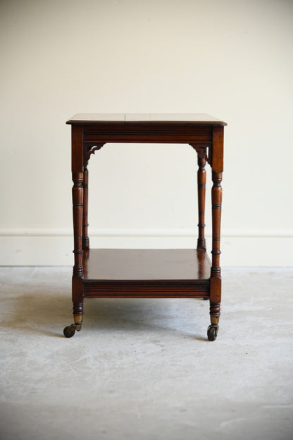 Aesthetic Movement Mahogany Two Tier Occasional Table