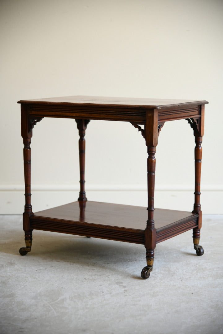Aesthetic Movement Mahogany Two Tier Occasional Table