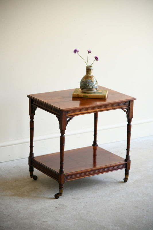 Aesthetic Movement Mahogany Two Tier Occasional Table