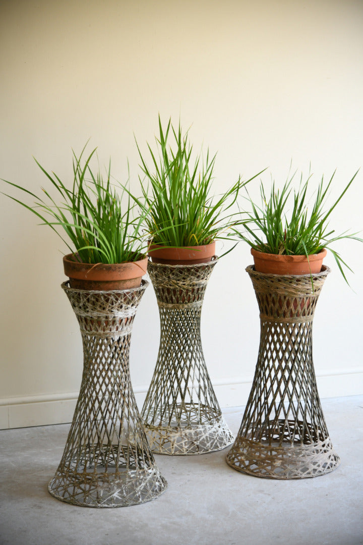 Set of 3 Vintage Fibreglass Plant Stands Russell Woodard Style