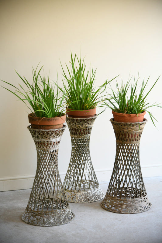 Set of 3 Vintage Fibreglass Plant Stands Russell Woodard Style