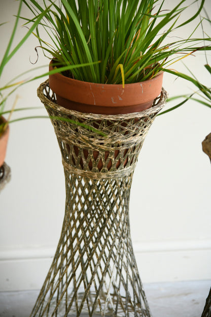 Set of 3 Vintage Fibreglass Plant Stands Russell Woodard Style