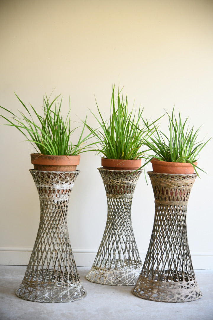 Set of 3 Vintage Fibreglass Plant Stands Russell Woodard Style