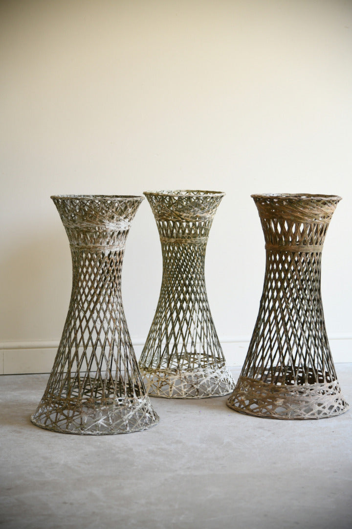 Set of 3 Vintage Fibreglass Plant Stands Russell Woodard Style