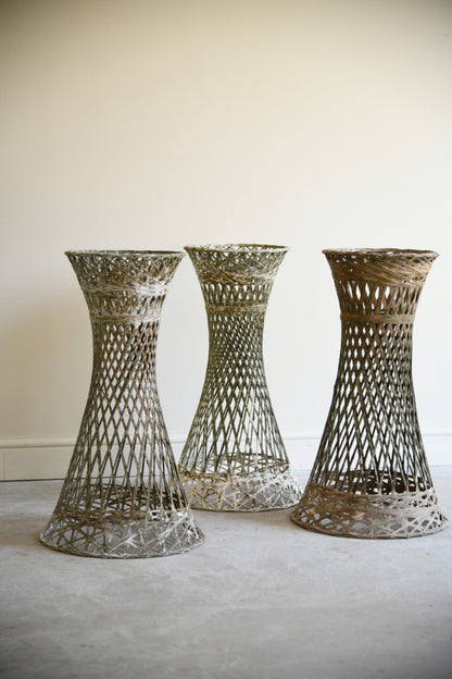 Set of 3 Vintage Fibreglass Plant Stands Russell Woodard Style