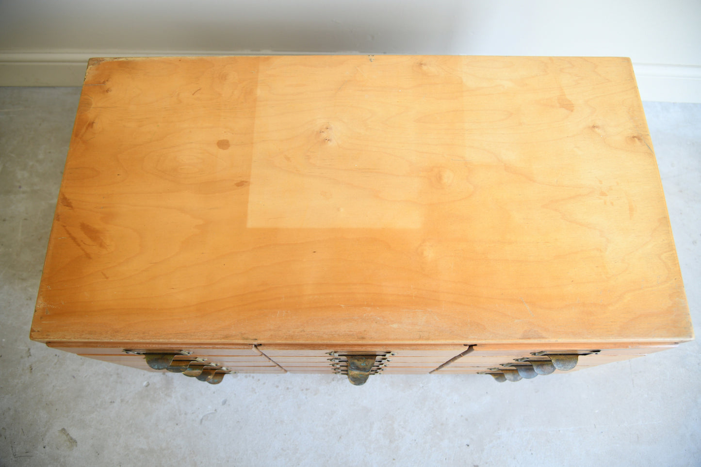 Vintage Bank of Drawers Filing Cabinet