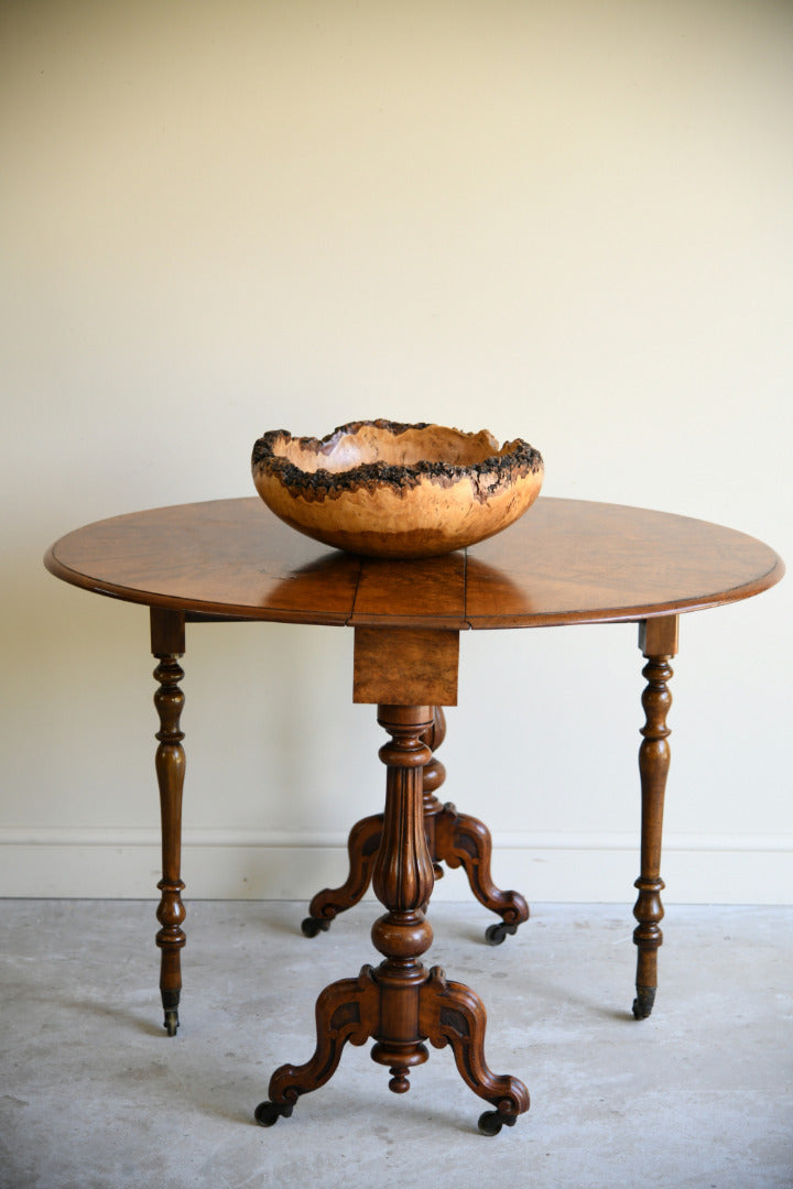 Victorian Burr Walnut Sutherland Table
