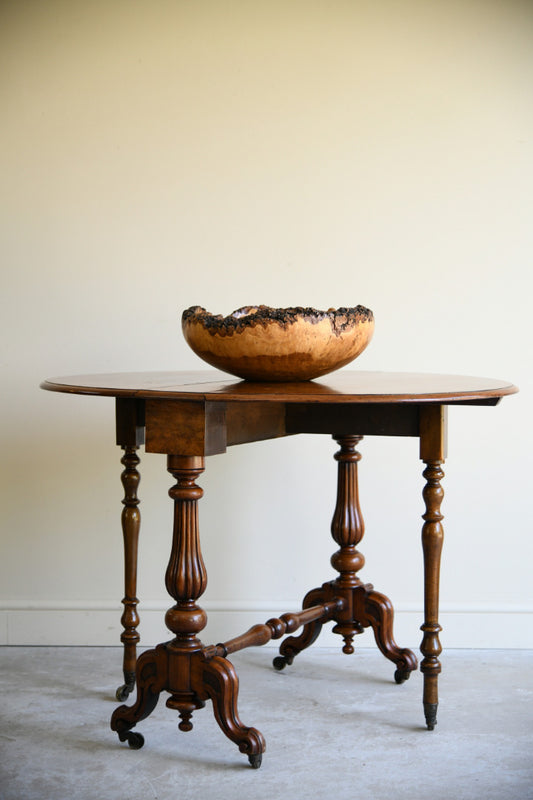 Victorian Burr Walnut Sutherland Table