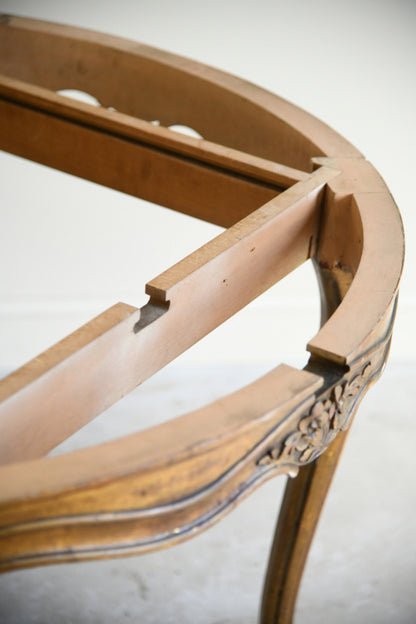 French Style Giltwood Marble Top Table