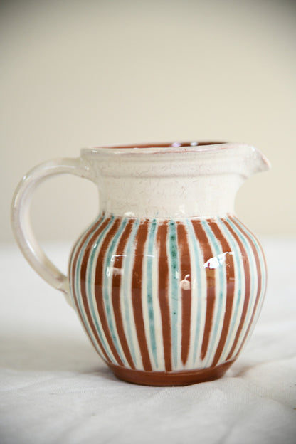 3 Striped Studio Pottery Jugs