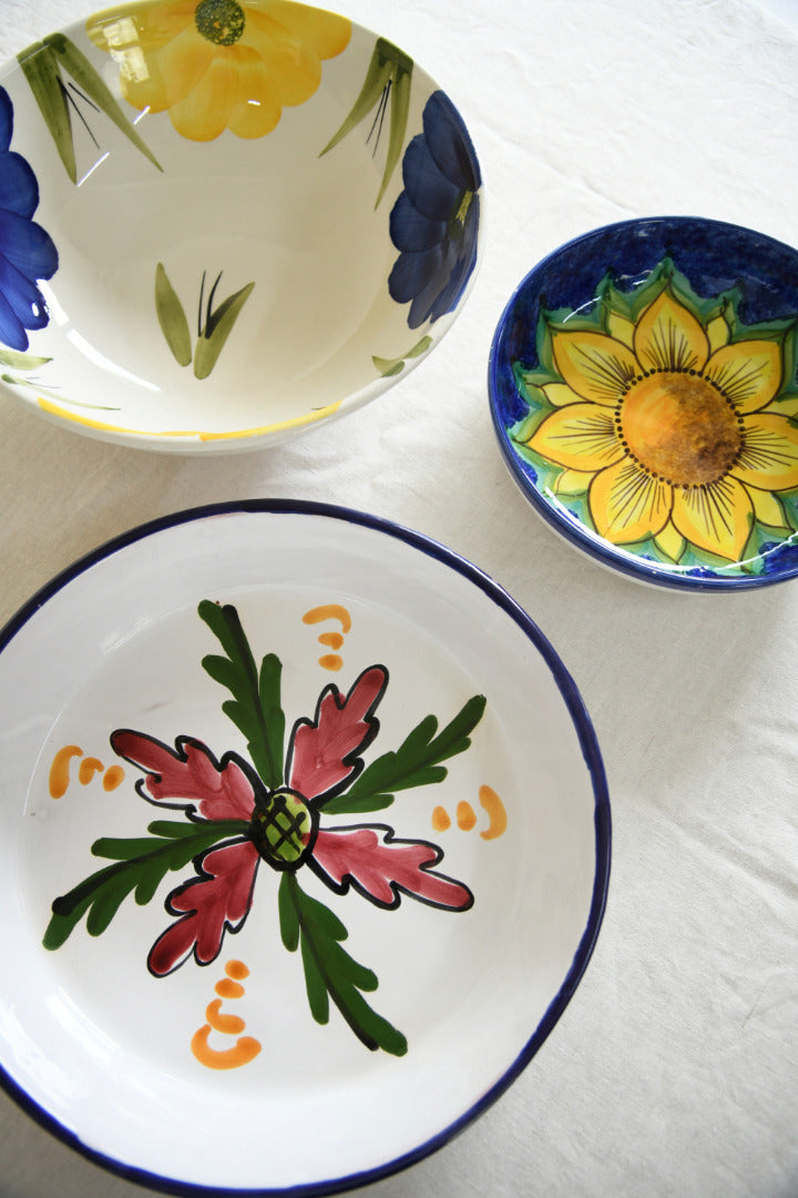 Mediterranean Majolica Bowls