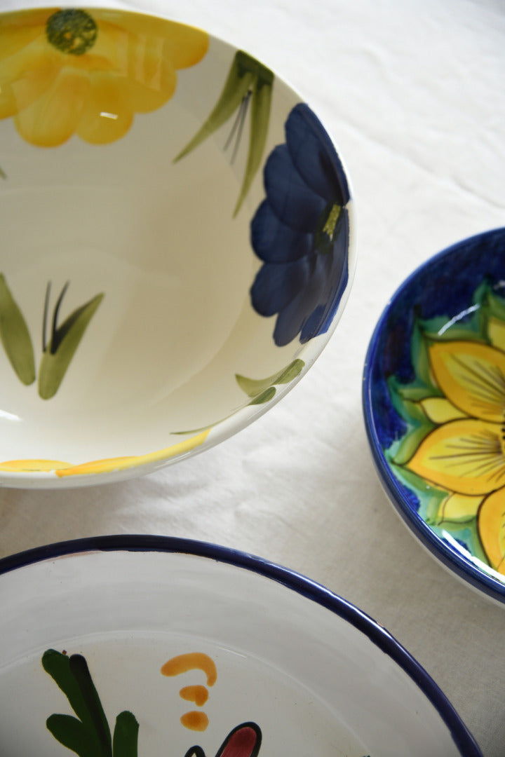 Mediterranean Majolica Bowls