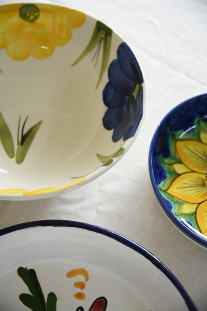 Mediterranean Majolica Bowls