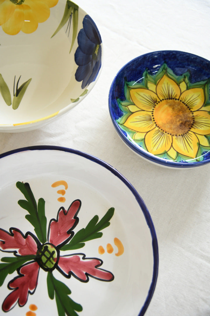 Mediterranean Majolica Bowls
