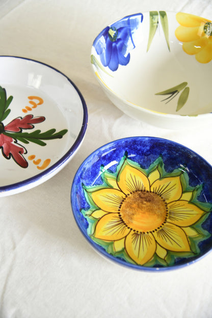 Mediterranean Majolica Bowls