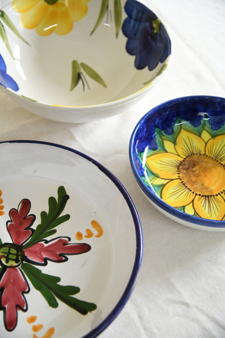 Mediterranean Majolica Bowls