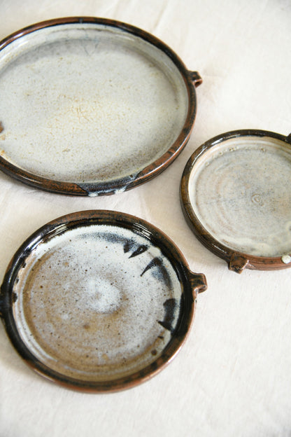 Trevor Corser Leach Pottery Dishes, Set of 3