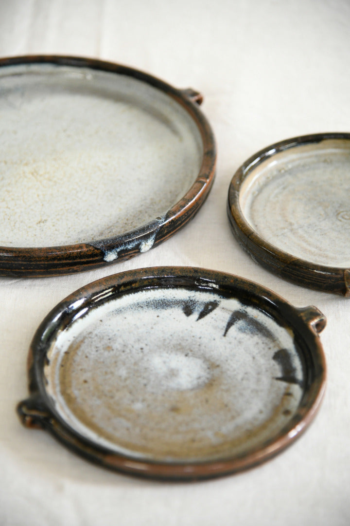 Trevor Corser Leach Pottery Dishes, Set of 3