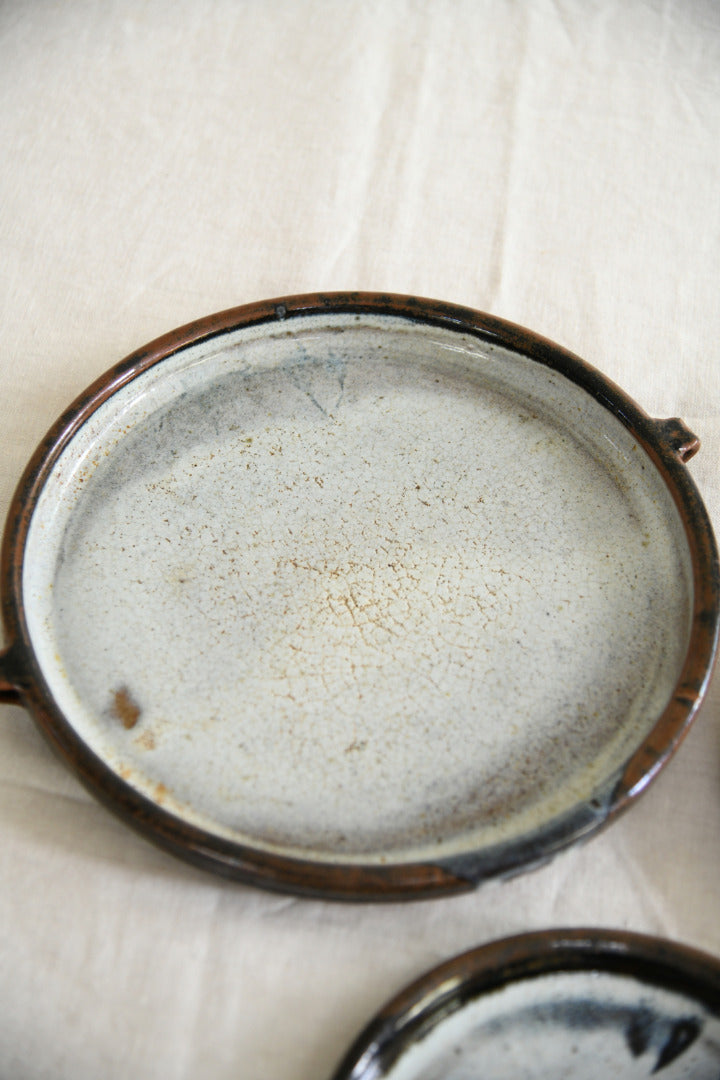 Trevor Corser Leach Pottery Dishes, Set of 3