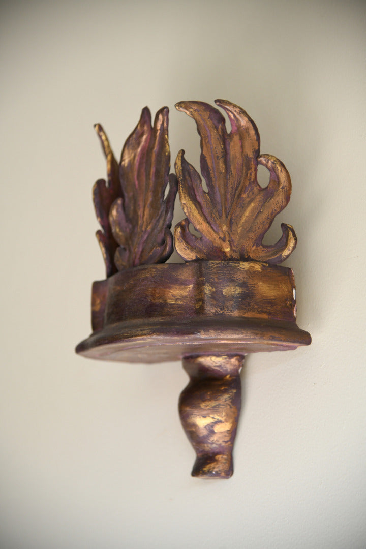 Decorative Moulded Gilt Wall Bracket