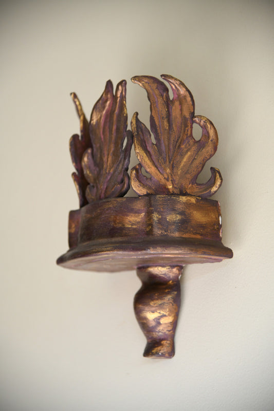Decorative Moulded Gilt Wall Bracket