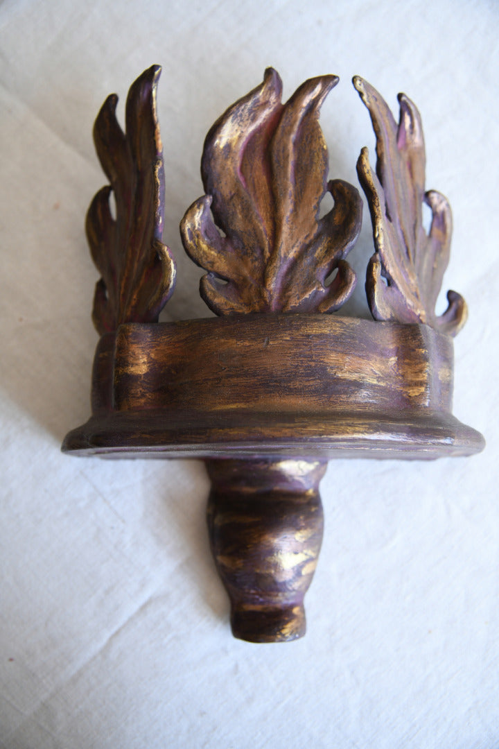 Decorative Moulded Gilt Wall Bracket