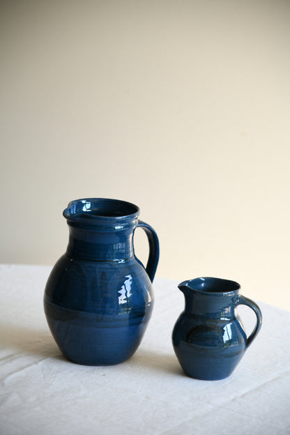 Cricklade Pottery Jug Pair | Blue Glaze Studio Ceramics