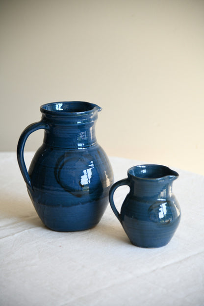 Cricklade Pottery Jug Pair | Blue Glaze Studio Ceramics