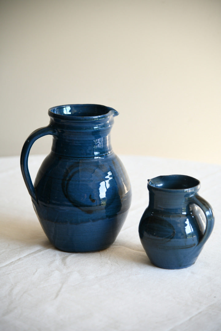 Cricklade Pottery Jug Pair | Blue Glaze Studio Ceramics