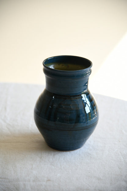 Cricklade Pottery Blue Glazed Vase