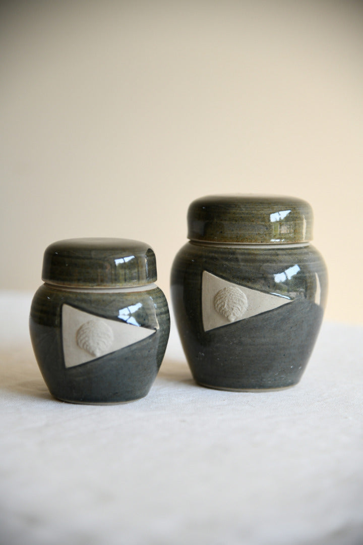 Cripplesease Pottery Lidded Jars