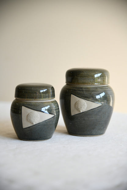 Cripplesease Pottery Lidded Jars