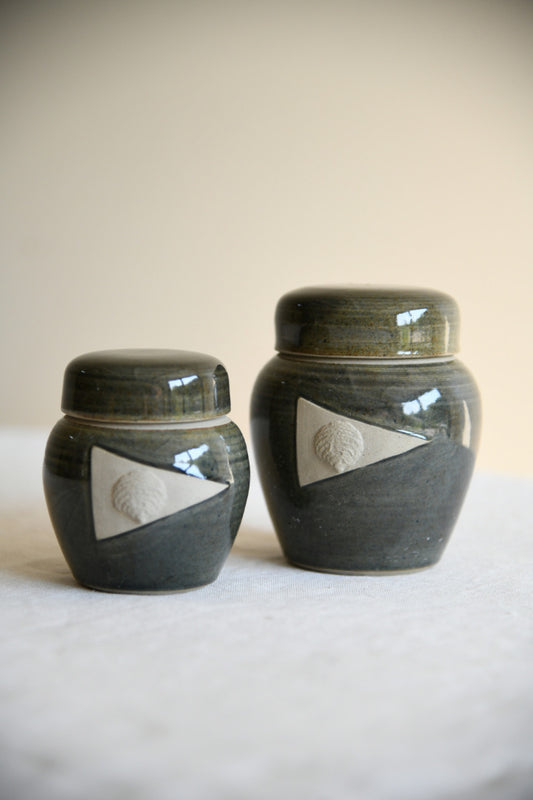 Cripplesease Pottery Lidded Jars