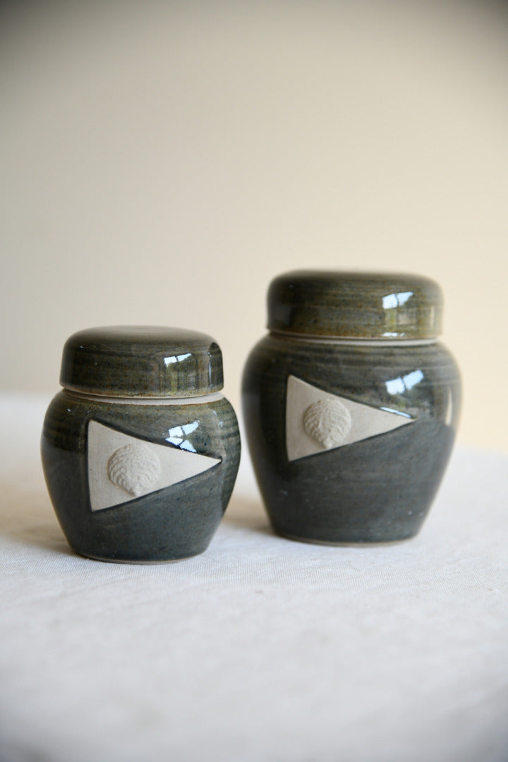 Cripplesease Pottery Lidded Jars